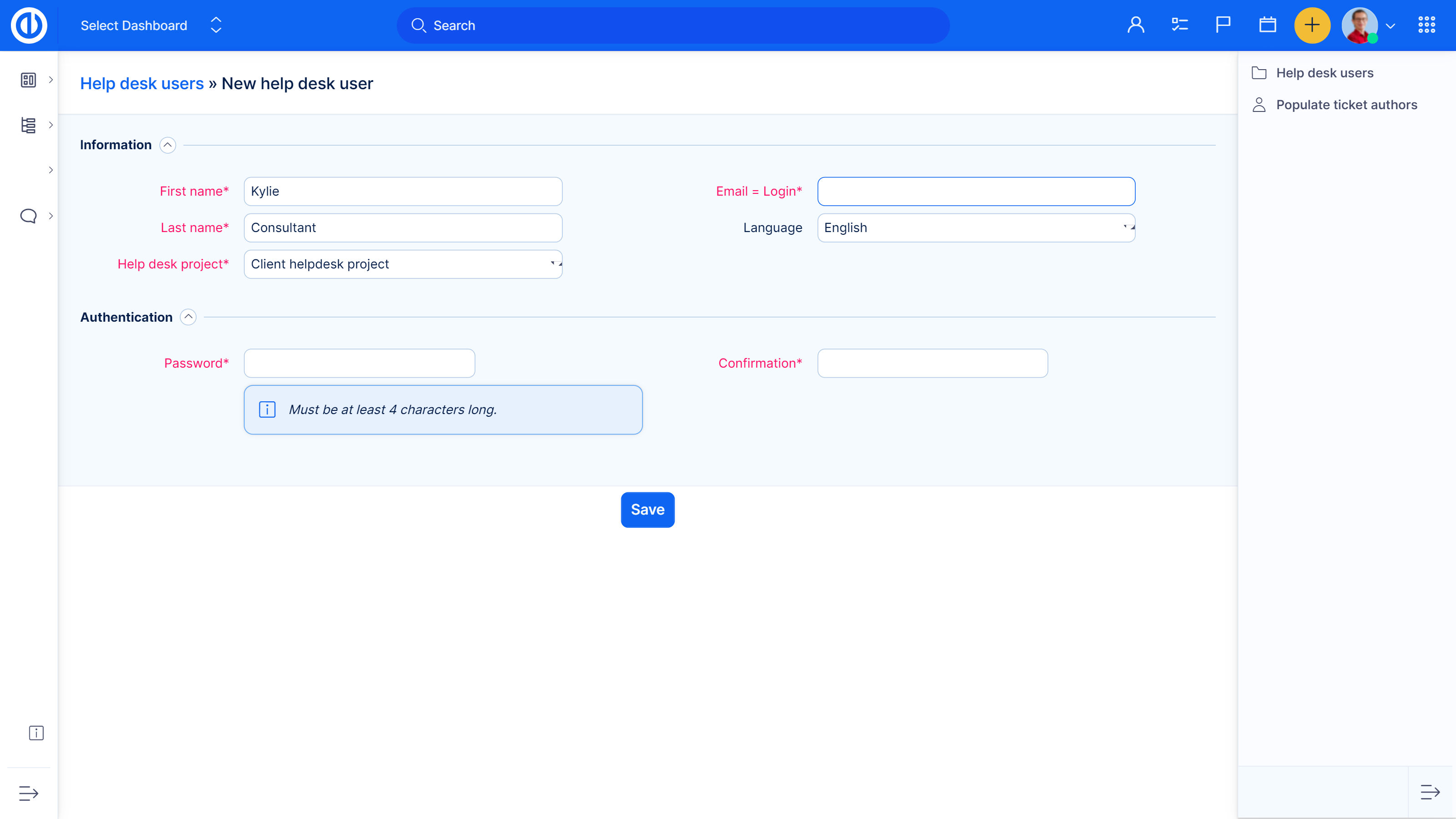 HelpDesk v Easy Redmine