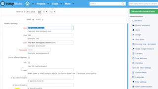 Easy Redmine buzones para la creación de entradas - Ajustes tutorial tutorial de vídeo Easy Redmine buzones para la creación de entradas - Ajustes tutorial tutorial de vídeo