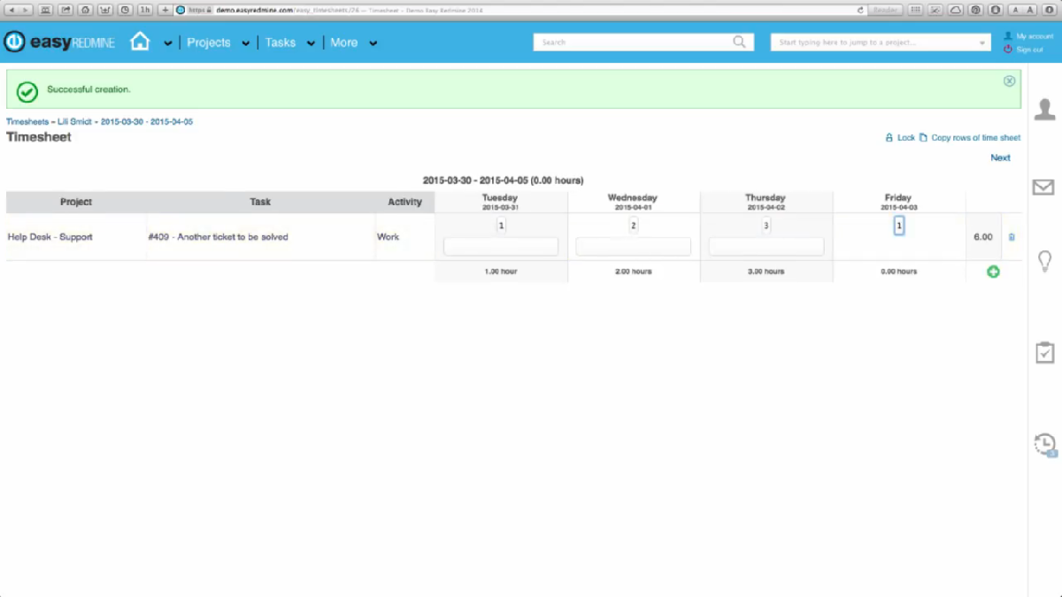 Registre o tempo gasto em projetos por meio de planilhas de tempo - Easy Redmine Registre o tempo gasto em projetos por meio de planilhas de tempo - Easy Redmine