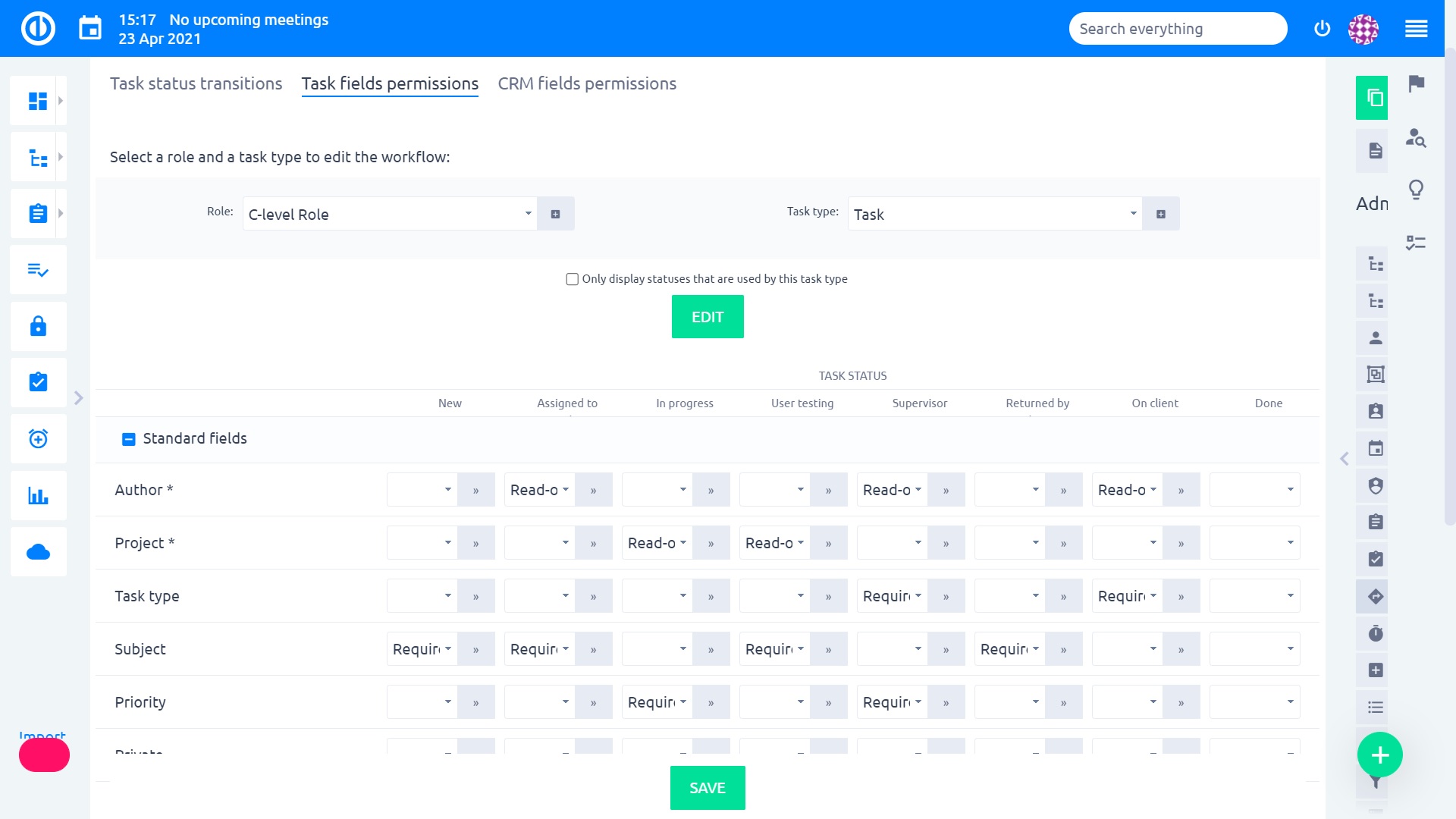 Easy Redmine'de İş Akışı