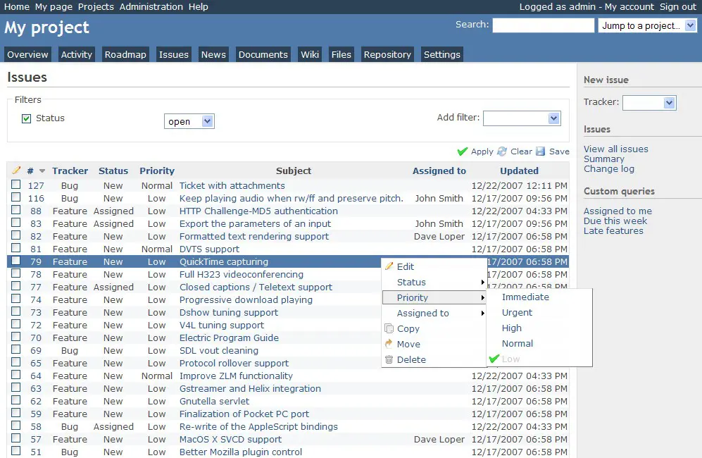 Easy Redmine 2018 - Data import from Redmine #1 Easy Redmine 2018 - Data import from Redmine #1