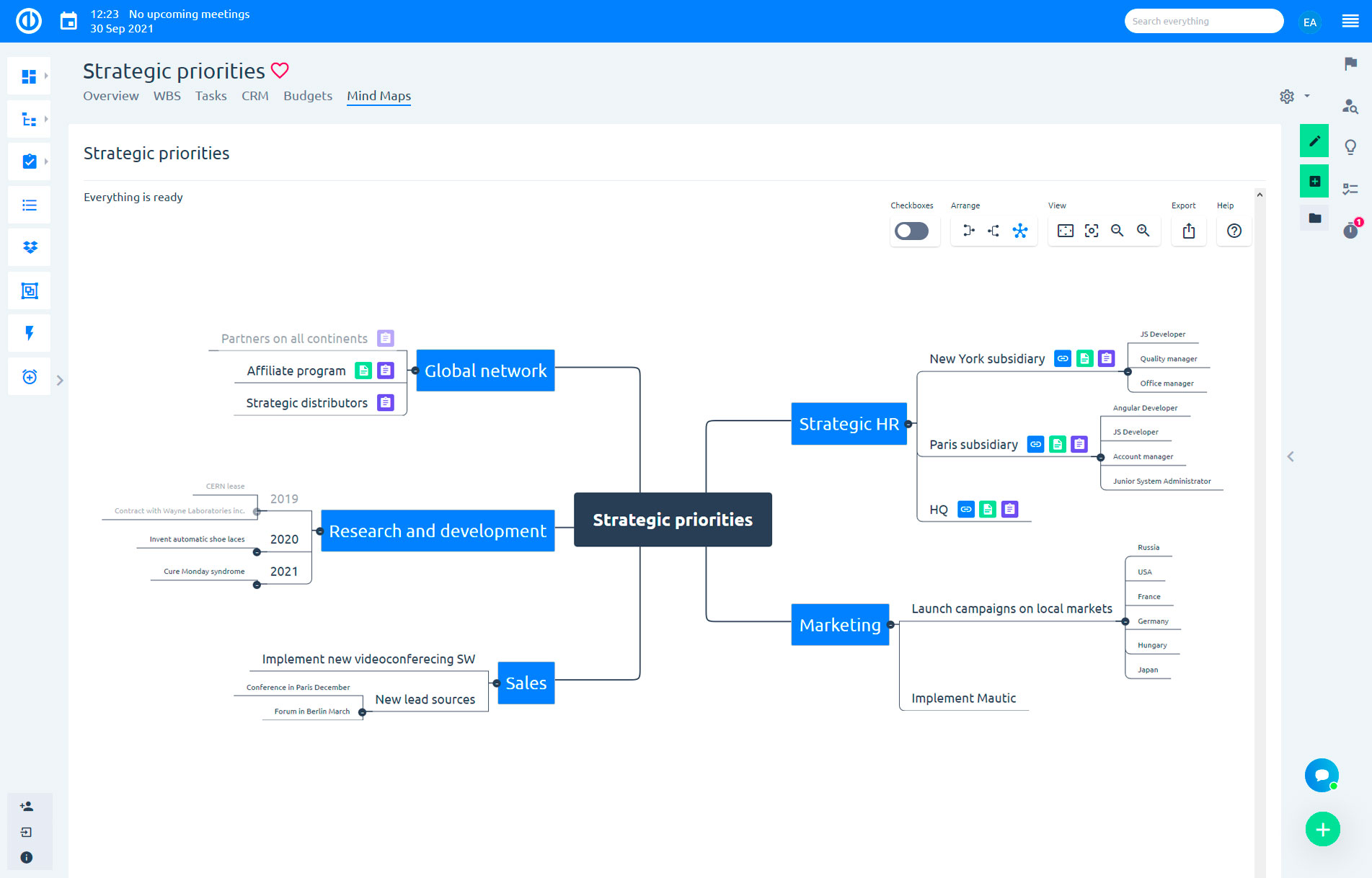 Мисловни карти в Easy Redmine