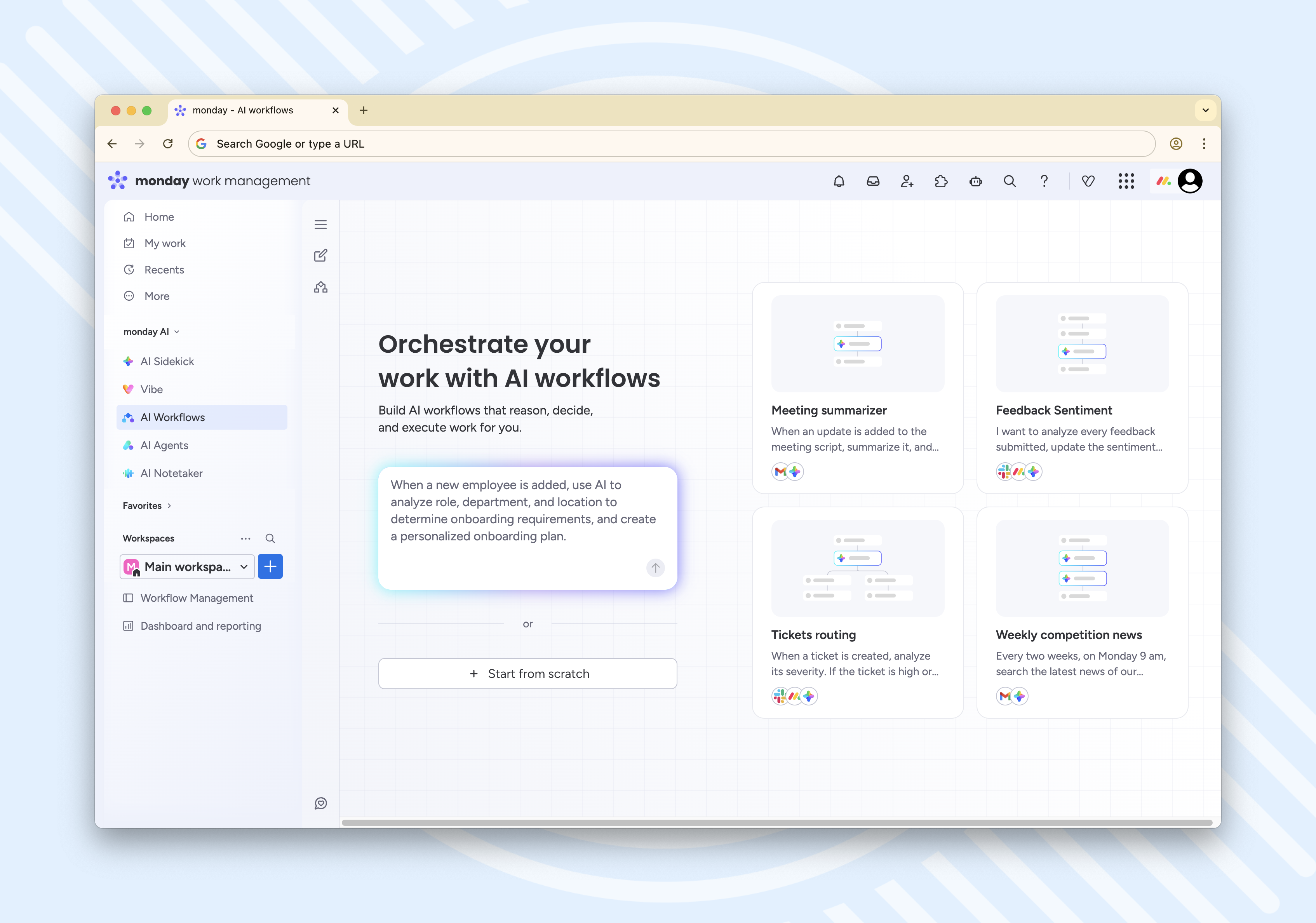 Monday.com interface